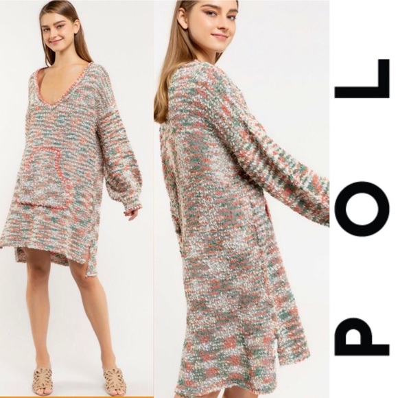 POL Popcorn Tunic Sweater Dress - Picture 2 of 7